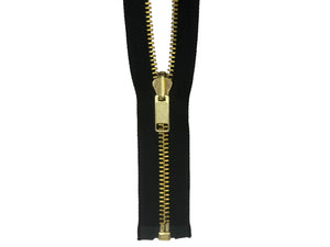 #5 Brass Reversible Separating Jacket Zipper