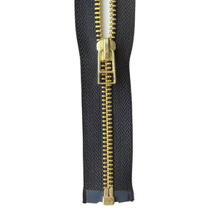 #5 Brass Separating (Jacket) Zipper with Wire Pull