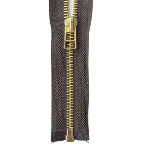 #5 Brass Separating (Jacket) Zipper with Wire Pull