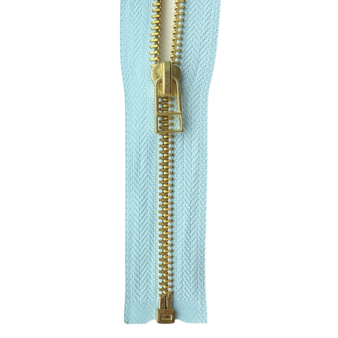 #5 Brass Separating (Jacket) Zipper with Wire Pull