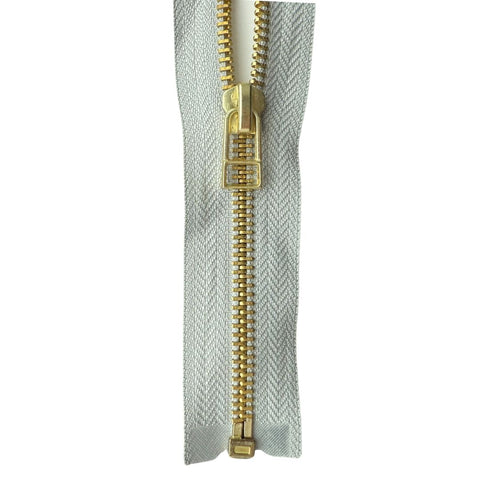 #5 Brass Separating (Jacket) Zipper with Wire Pull