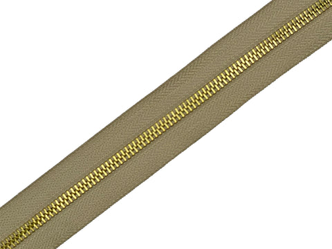 #5 Brass Continuous Zipper Chain