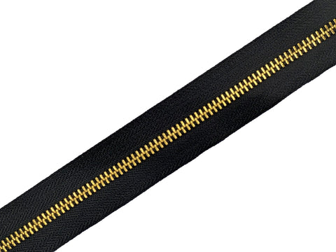 #5 Brass Continuous Zipper Chain