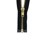 #8 Brass Heavy Duty Separating (Jacket) Zipper