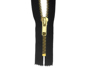 #10 Brass Heavy Duty Closed-End Zipper